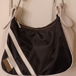 UNITED COLORS OF BENETTON ICONIC 80'S 90'S RETRO BLACK & WHITE ADORABLE HOBO BAG